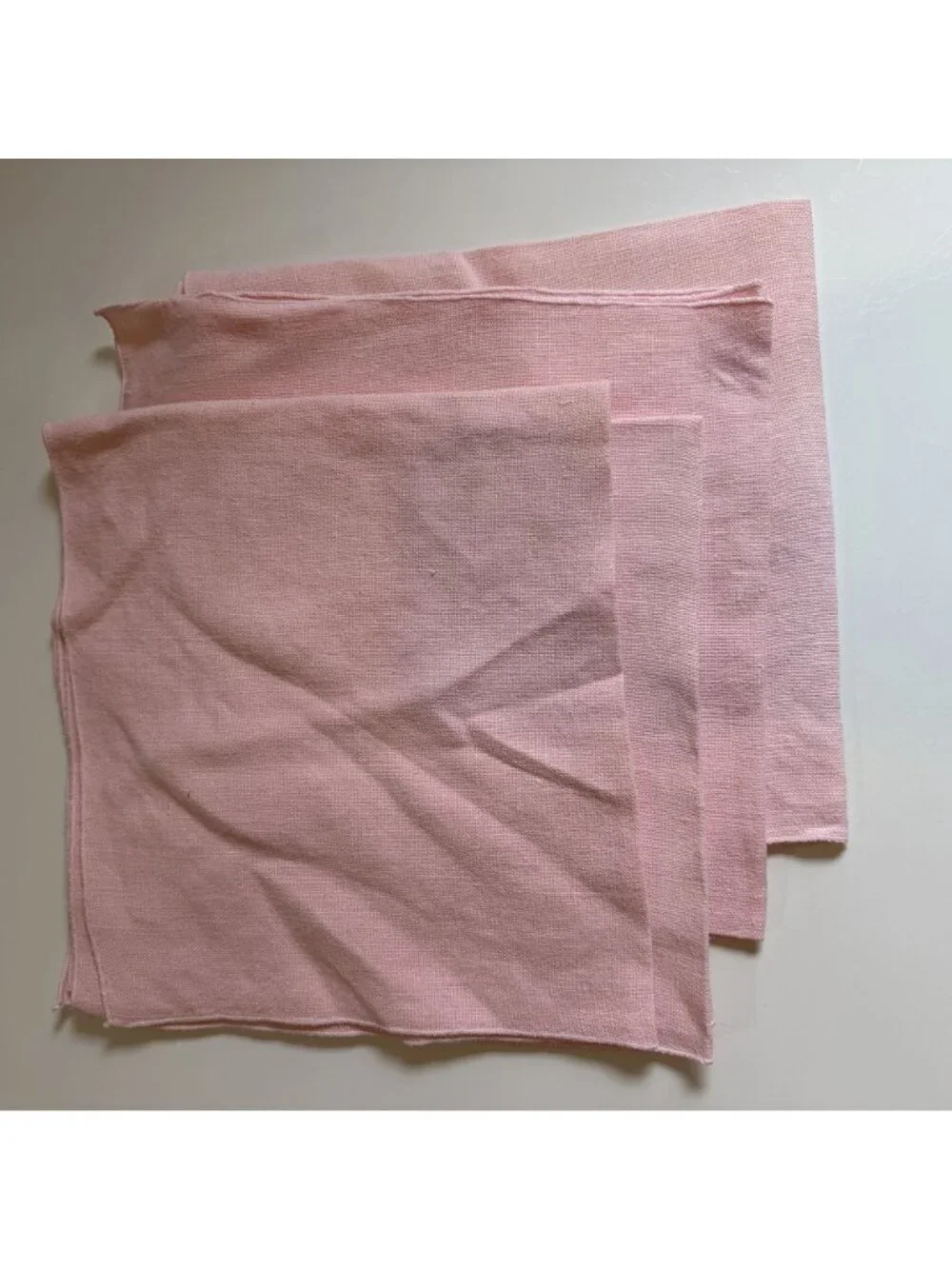 Set 4 Soft Pink Cloth Napkins 17x17 Soft Fabric Dining Tea Parties Cottagecore